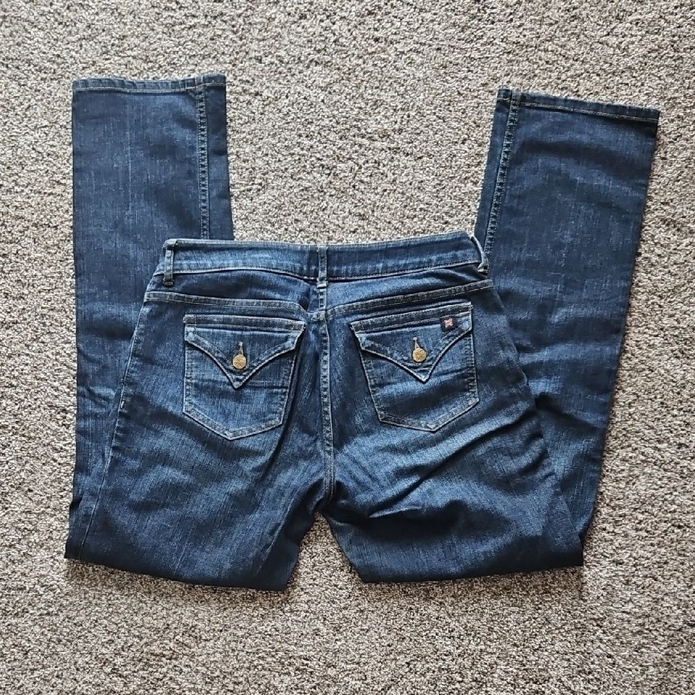 Simply Vera Straight Blue Denim Jeans, Size 4